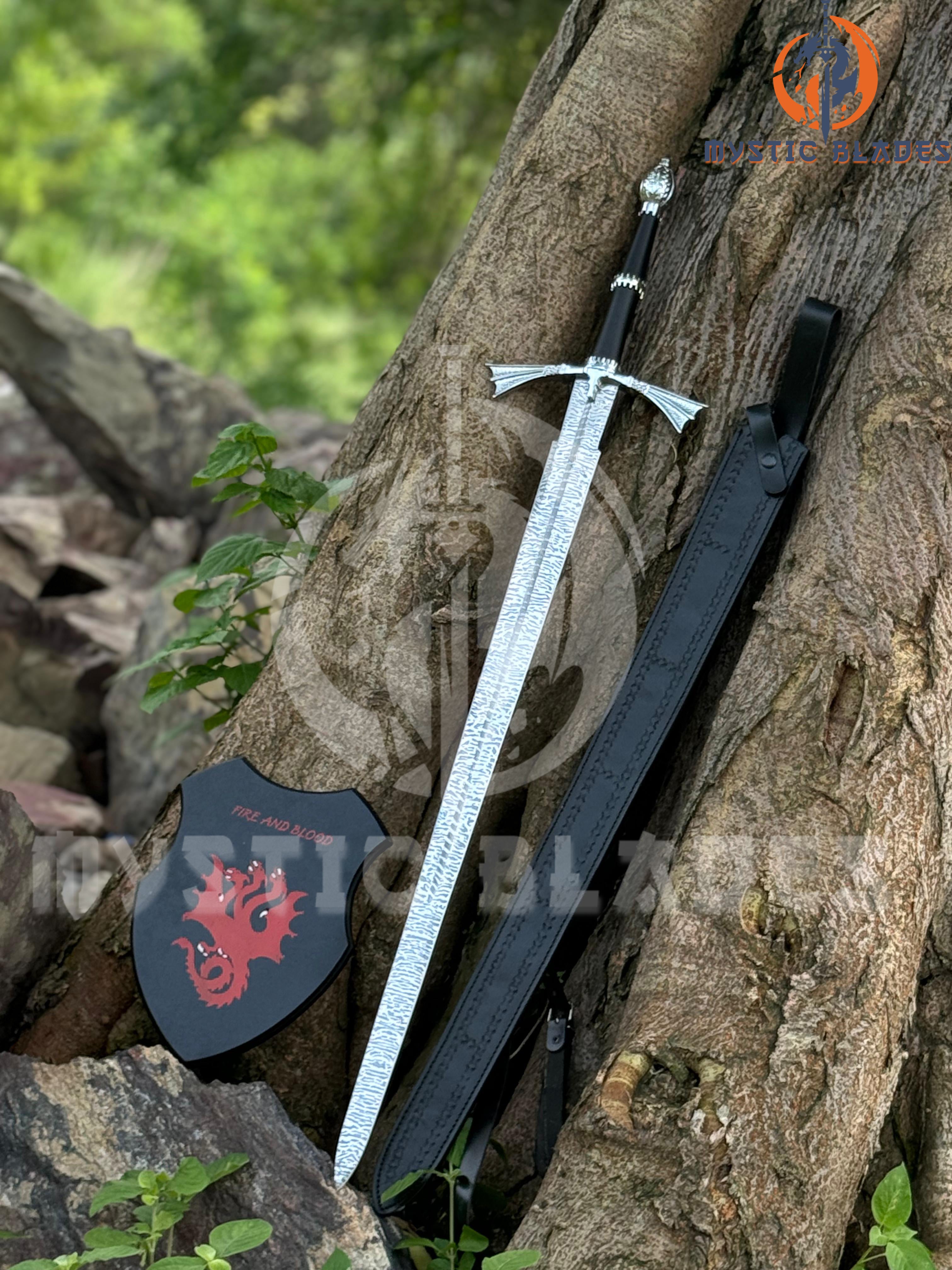 Dark Sister Sword Replica | Targaryen Inspired Fantasy Longsword | Medieval LongSword Birthday Gift for Him Anniversary Gift for Husband