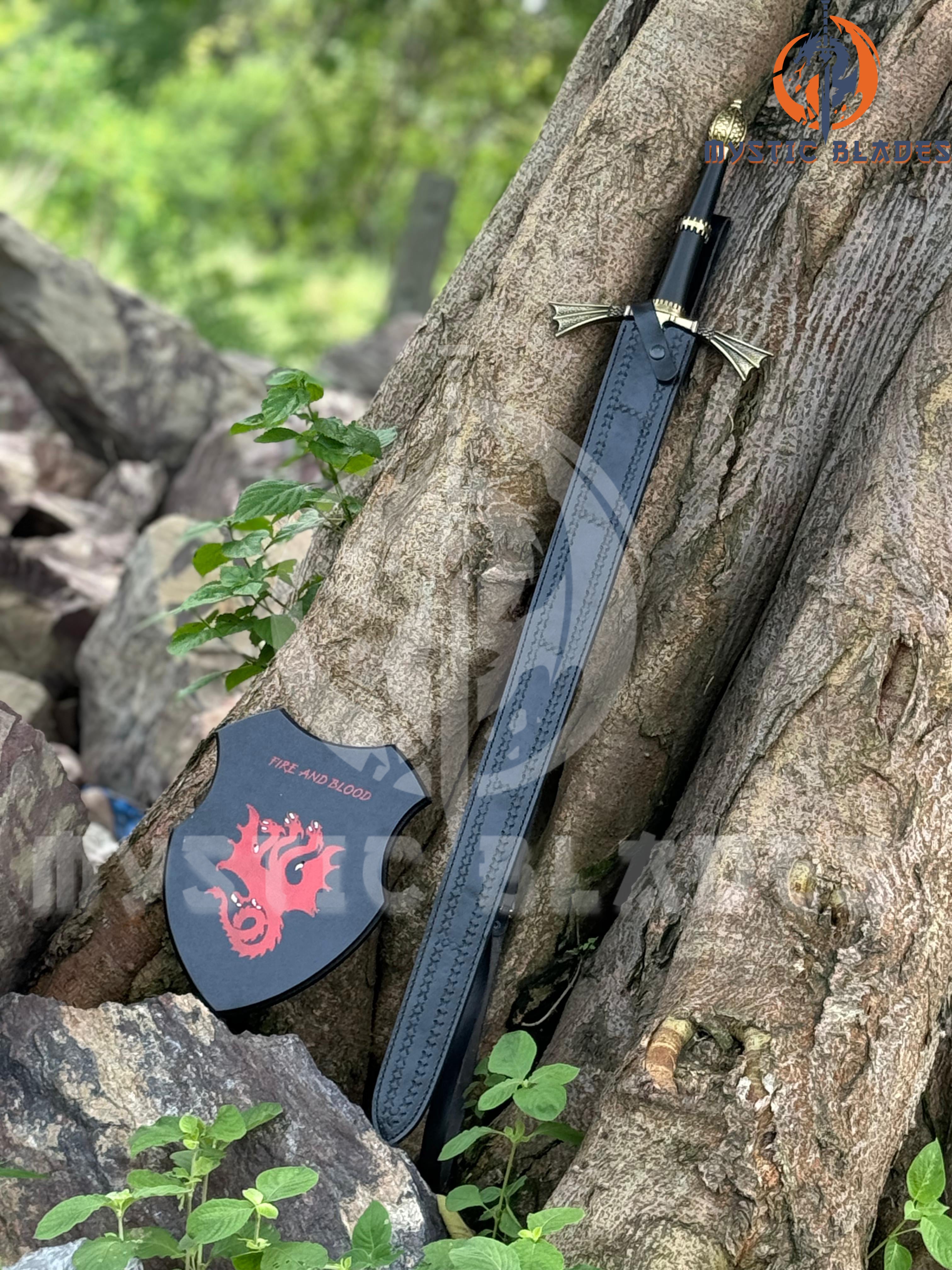 Dark Sister Sword Replica | Targaryen Inspired Fantasy Longsword | Medieval LongSword Birthday Gift for Him Anniversary Gift for Husband