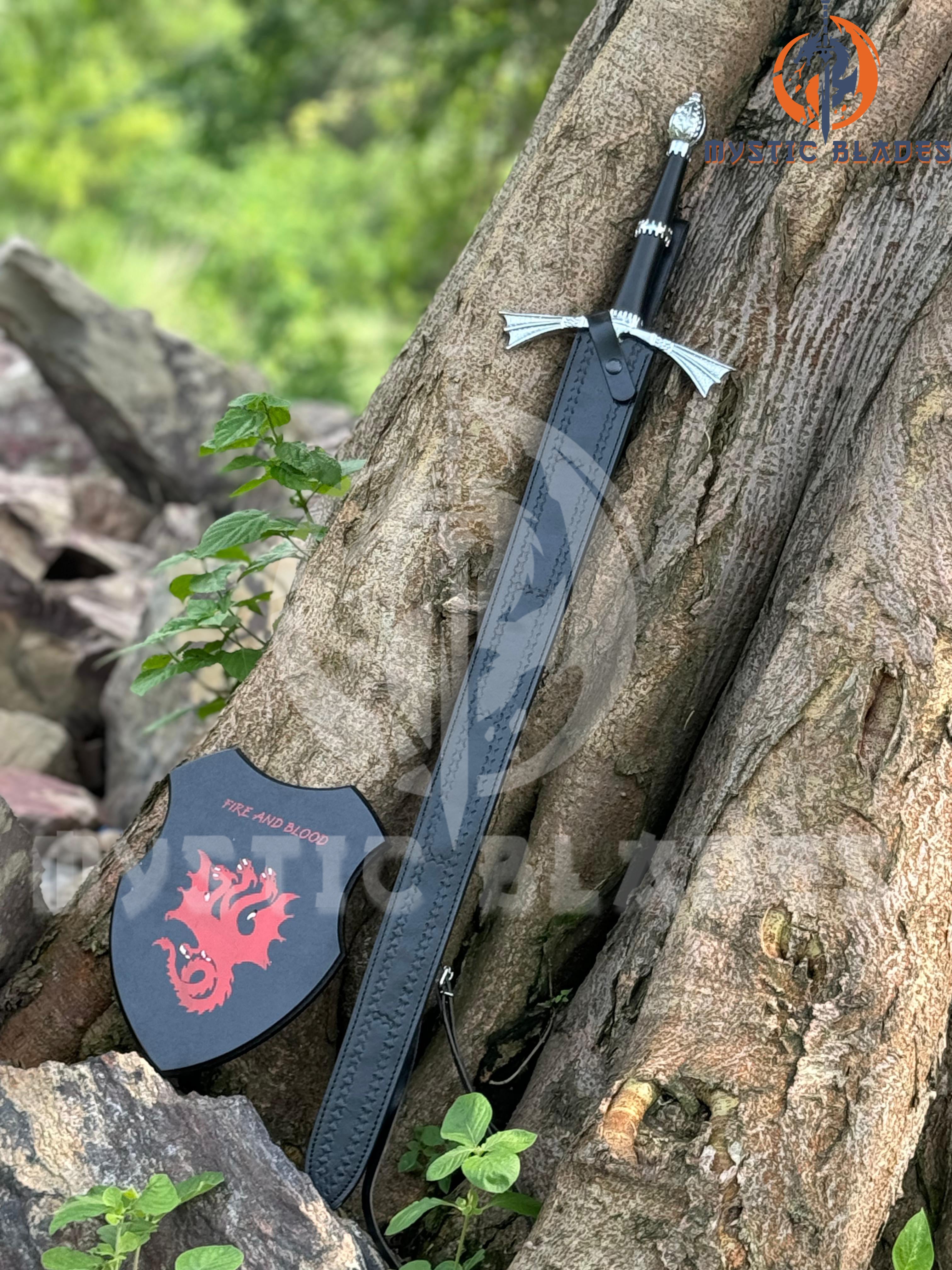Dark Sister Sword Replica | Targaryen Inspired Fantasy Longsword | Medieval LongSword Birthday Gift for Him Anniversary Gift for Husband