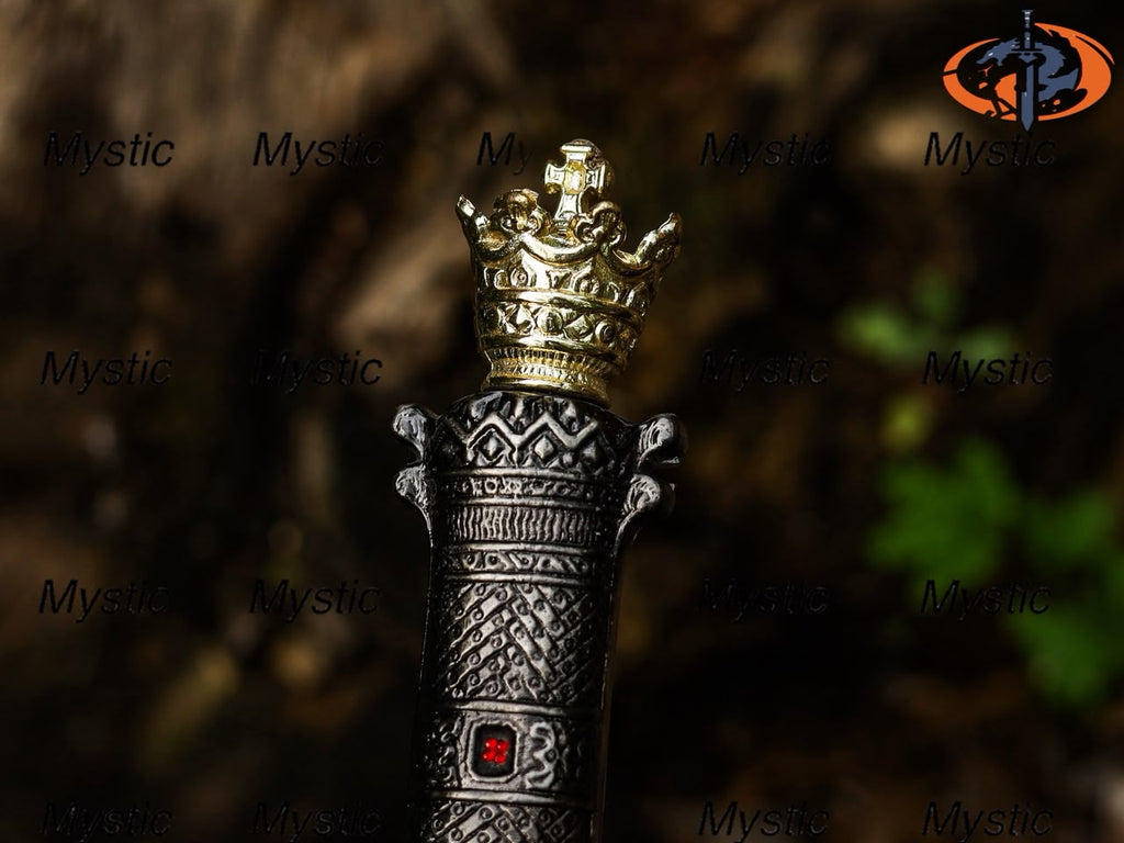 Personalized FANTASY SWORD & SHEATH Swords Gamer Cosplay Larp Groomsmen Gift for Him | Gift for Husband |Gold Birthday Custom Engraved Sword