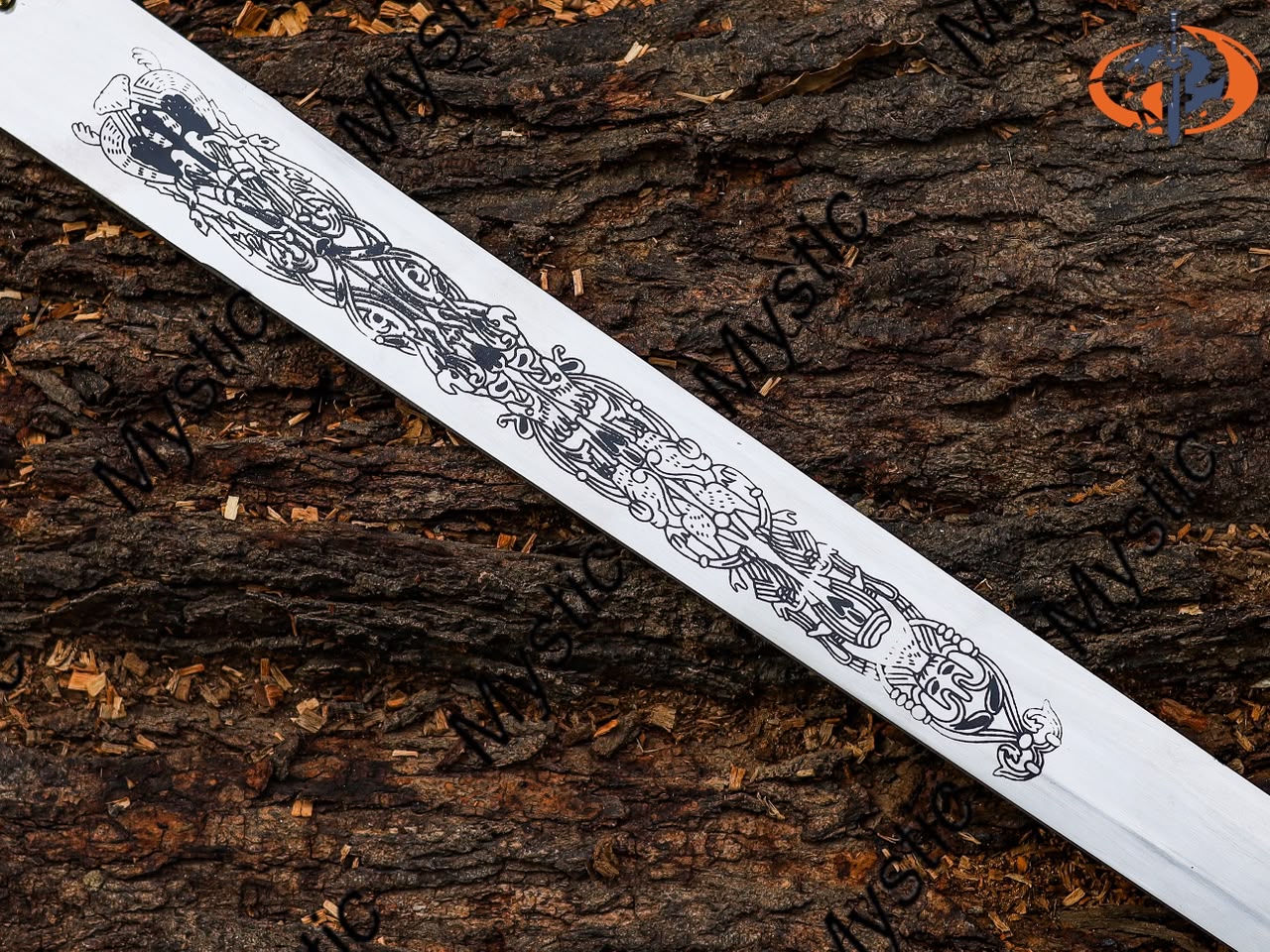 Personalized FANTASY SWORD & SHEATH Swords Gamer Cosplay Larp Groomsmen Gift for Him | Gift for Husband |Gold Birthday Custom Engraved Sword