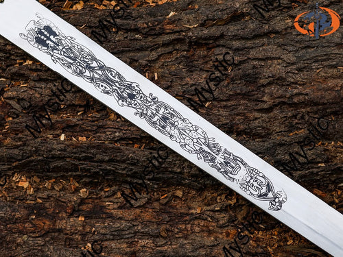 Personalized FANTASY SWORD & SHEATH Swords Gamer Cosplay Larp Groomsmen Gift for Him | Gift for Husband |Gold Birthday Custom Engraved Sword