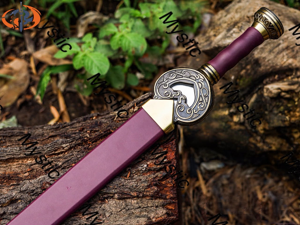 Herugrim Swords Of King Theoden, Replica Sword, Custom Made Vikings Sword With Scabbard & Wall Plaque, Best Gift for Him, Anniversary Gift
