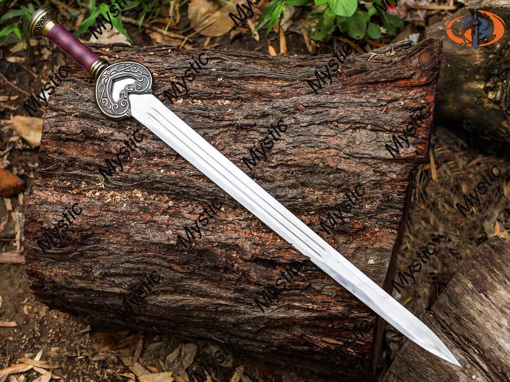 Herugrim Swords Of King Theoden, Replica Sword, Custom Made Vikings Sword With Scabbard & Wall Plaque, Best Gift for Him, Anniversary Gift