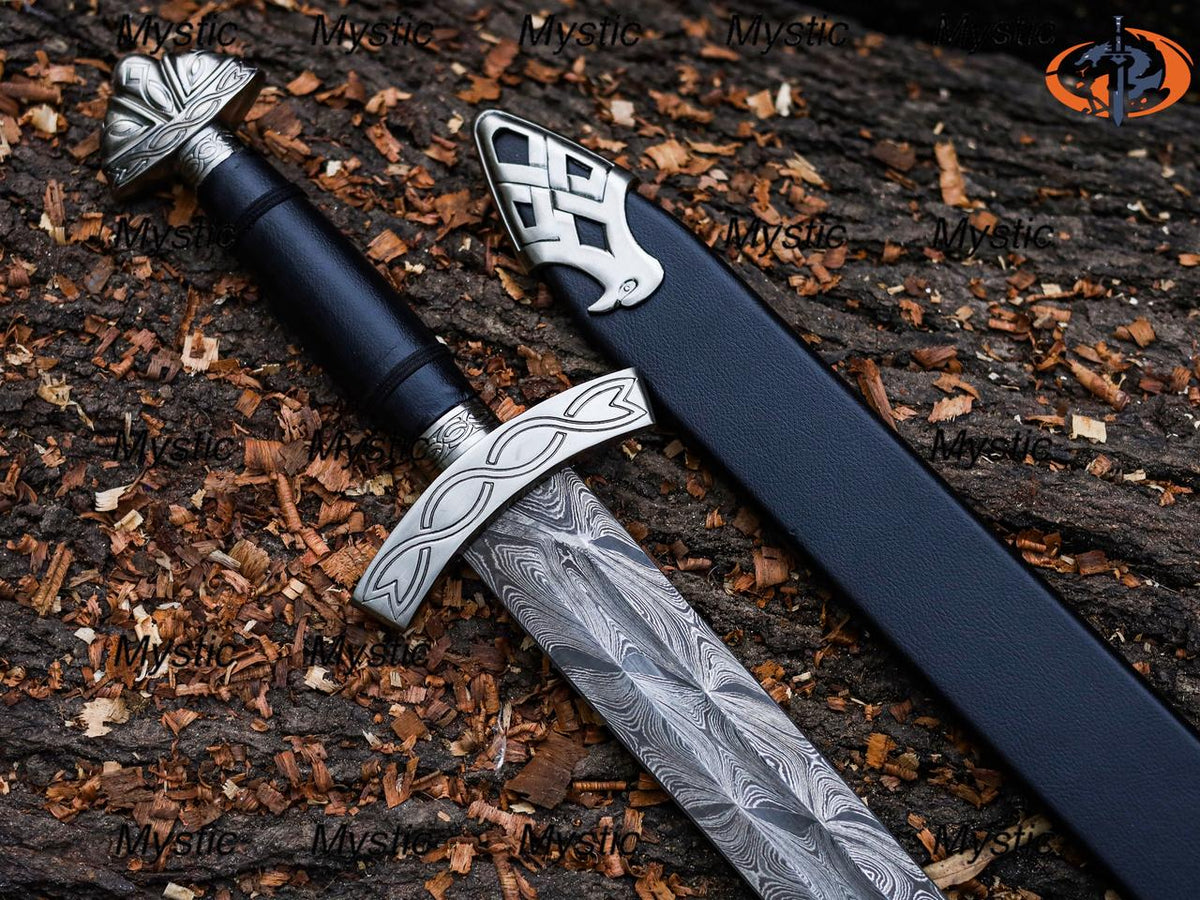 King Ragnar Lothbrok Viking Sword – Handcrafted Replica with Scabbard