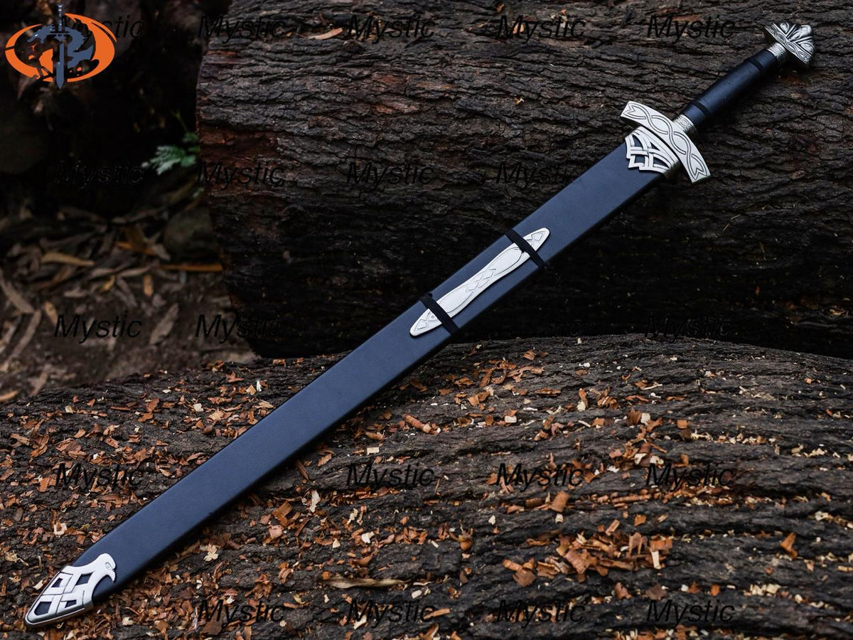 King Ragnar Lothbrok Viking Sword – Handcrafted Replica with Scabbard