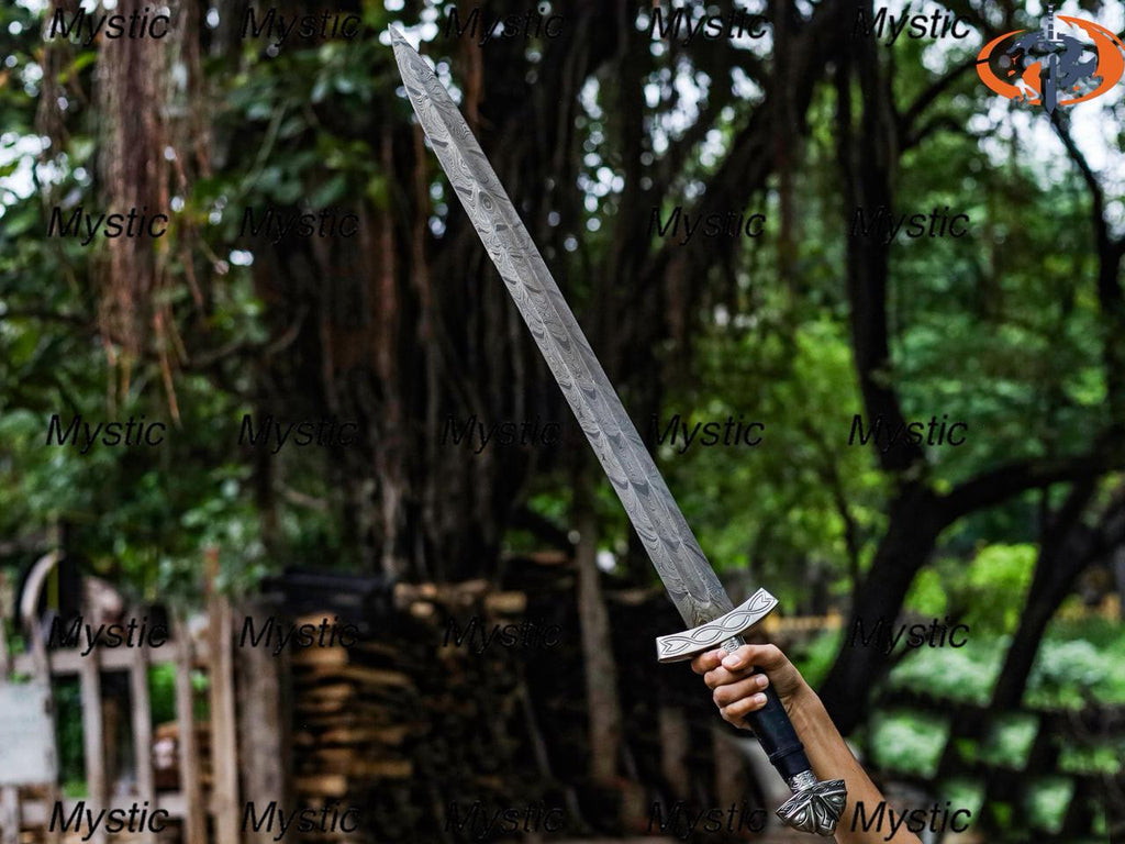 King Ragnar Lothbrok Viking Sword – Handcrafted Replica with Scabbard