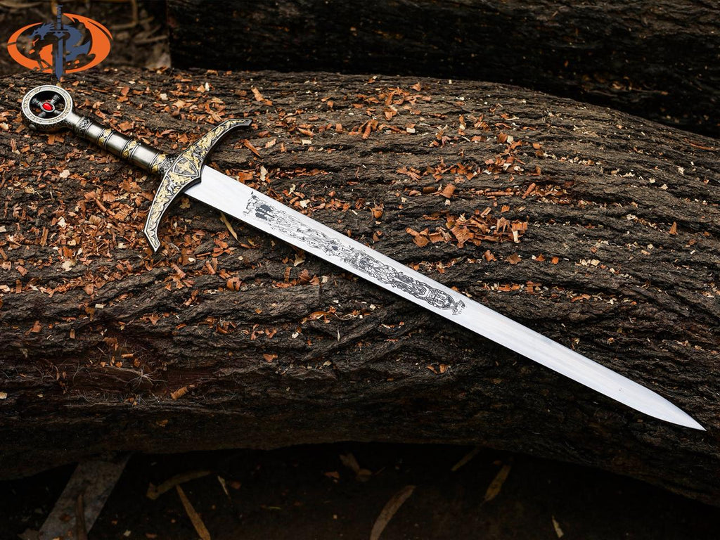 Knights Sacred Holy Sword, Damascus Sword, Medieval Sword