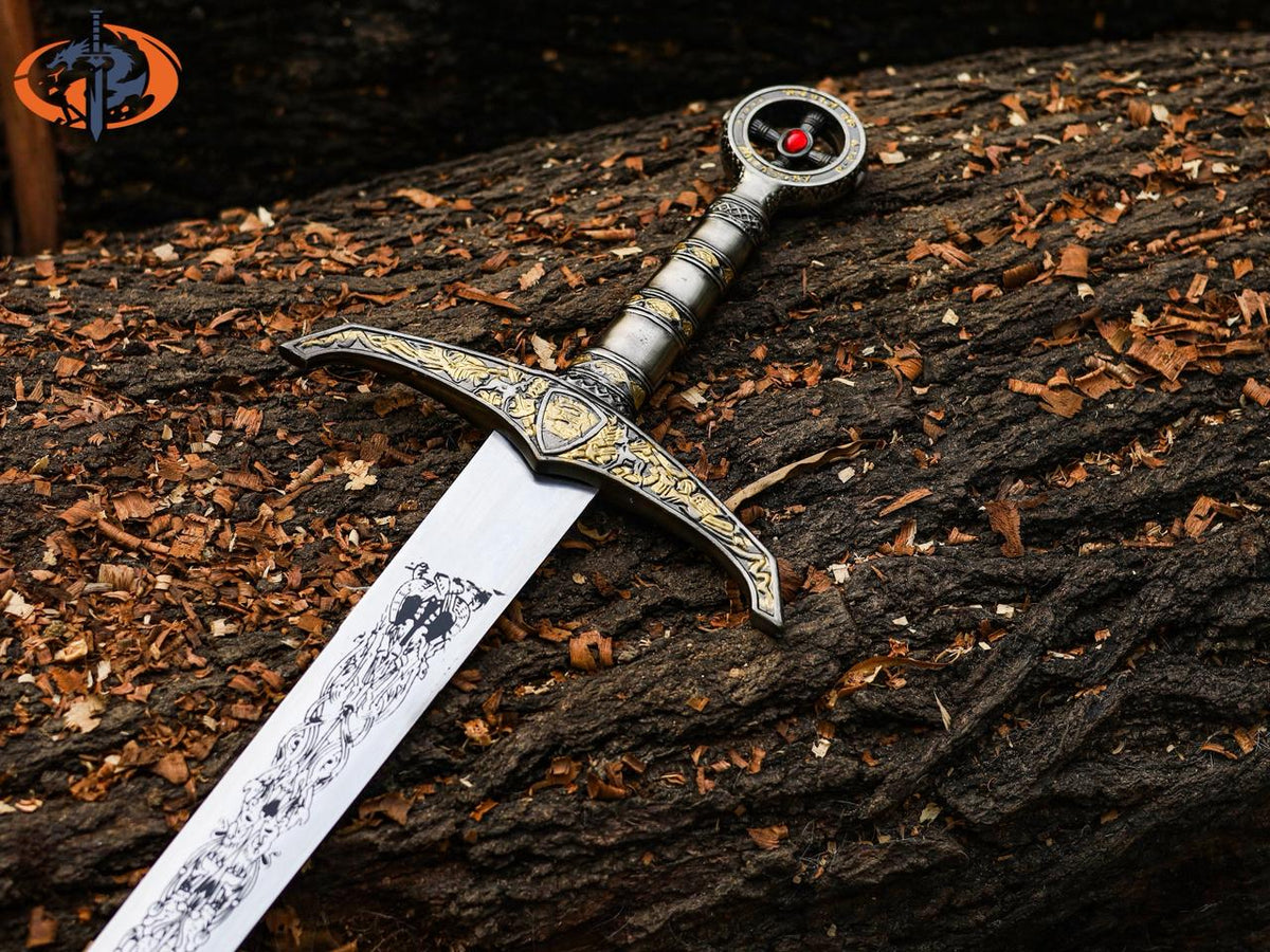 Knights Sacred Holy Sword, Damascus Sword, Medieval Sword