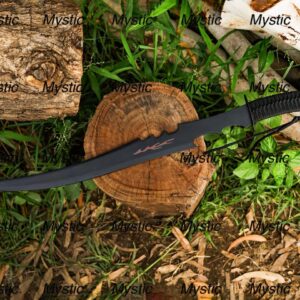Hand Forged Carbon Steel Medieval Sword with Leathersheath